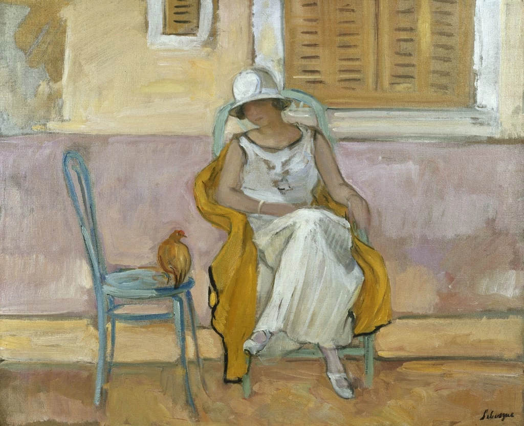 Donna in abito bianco, 1923